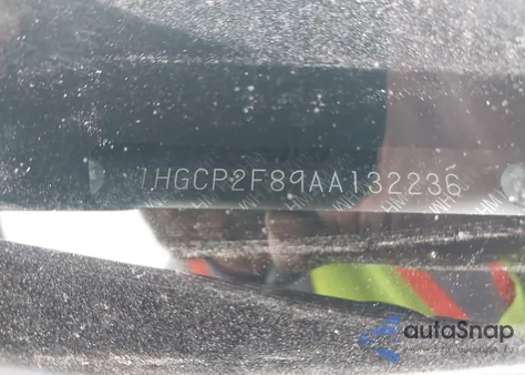 2010 Honda Accord 2.4 Ex-L из США, поврежденный, VIN 1HGCP2F89AA132236